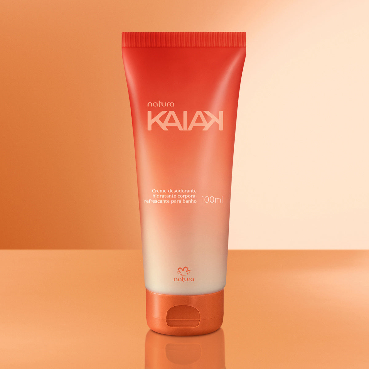 Natura Creme Desodorante Hidratante Corporal Refrescante para Banho Kaiak Feminino (100ml)